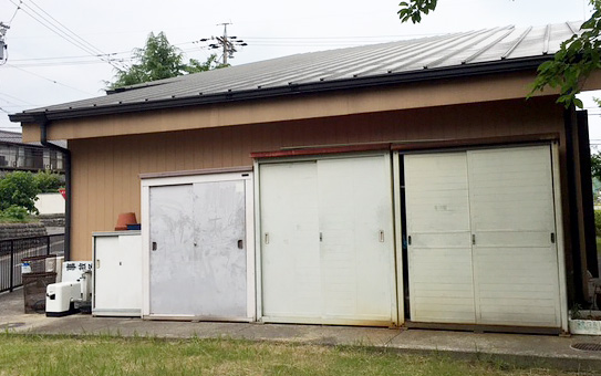 物置新設　施工前